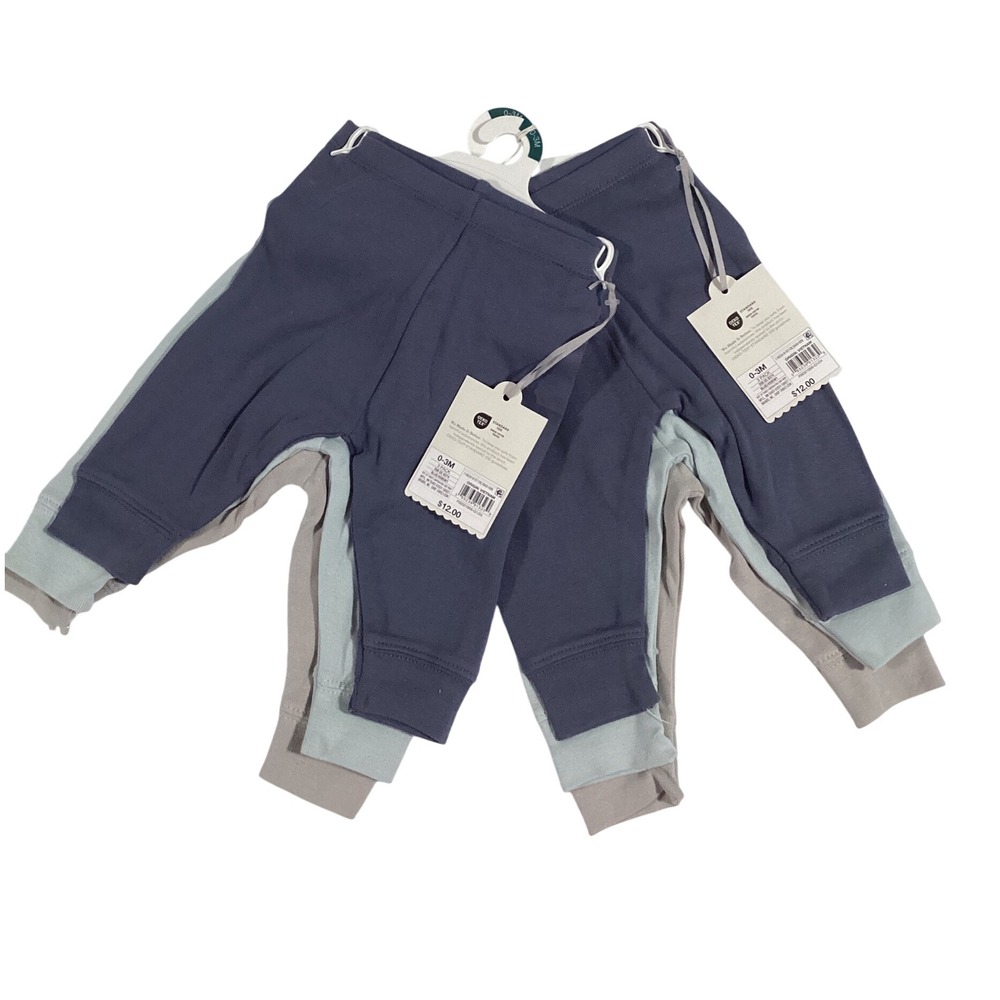Baby‎ Pants 0-3M 2~3 Pack Blue Gray Target Infant Toddler Bottoms Newborn